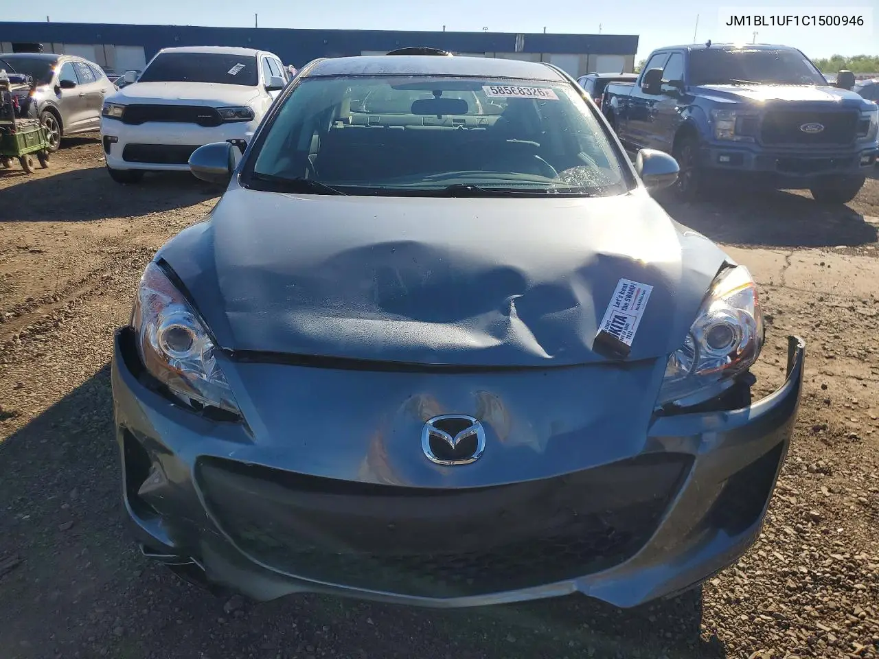 2012 Mazda 3 I VIN: JM1BL1UF1C1500946 Lot: 58568326