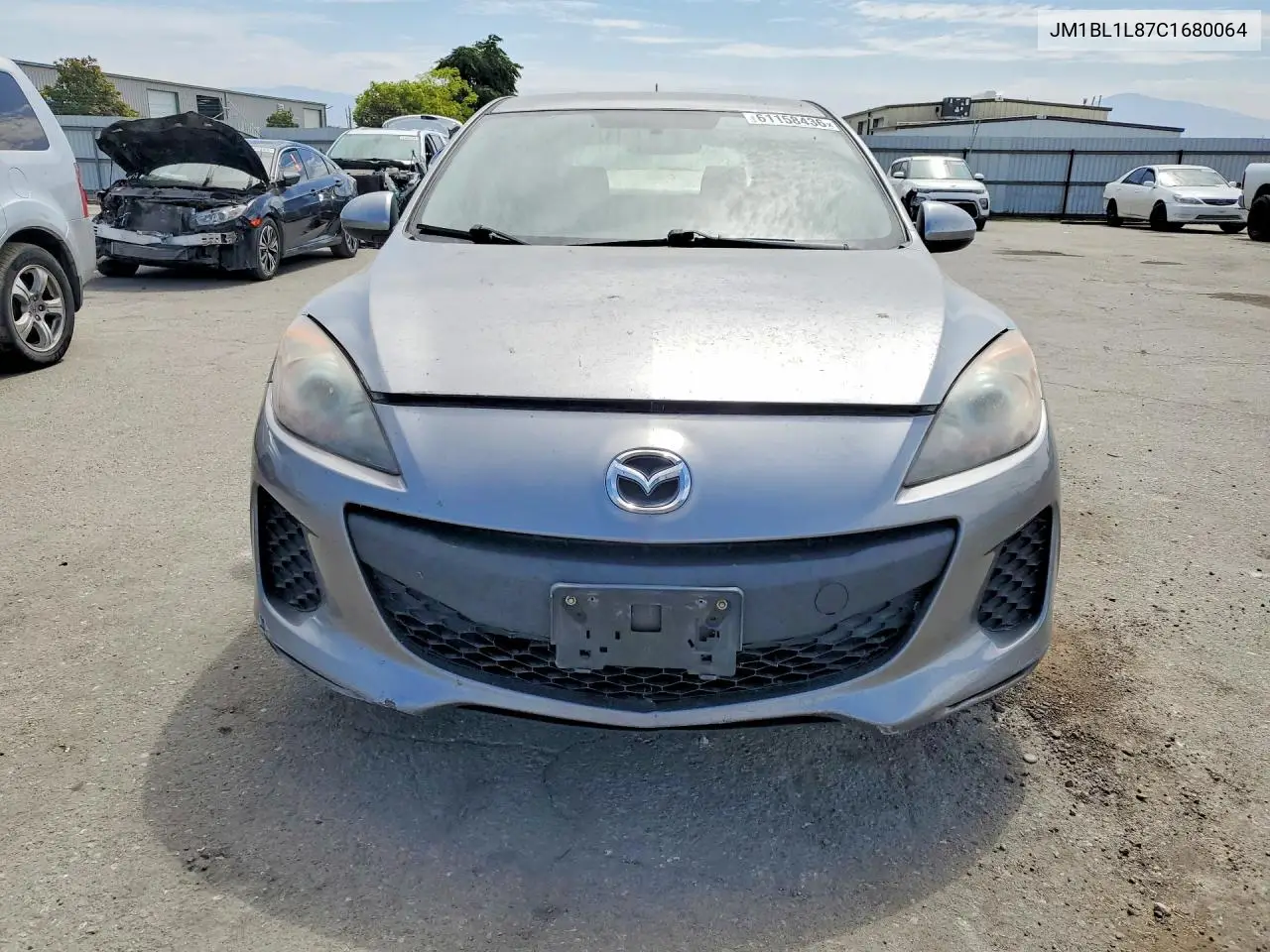 2012 Mazda 3 I VIN: JM1BL1L87C1680064 Lot: 61158436