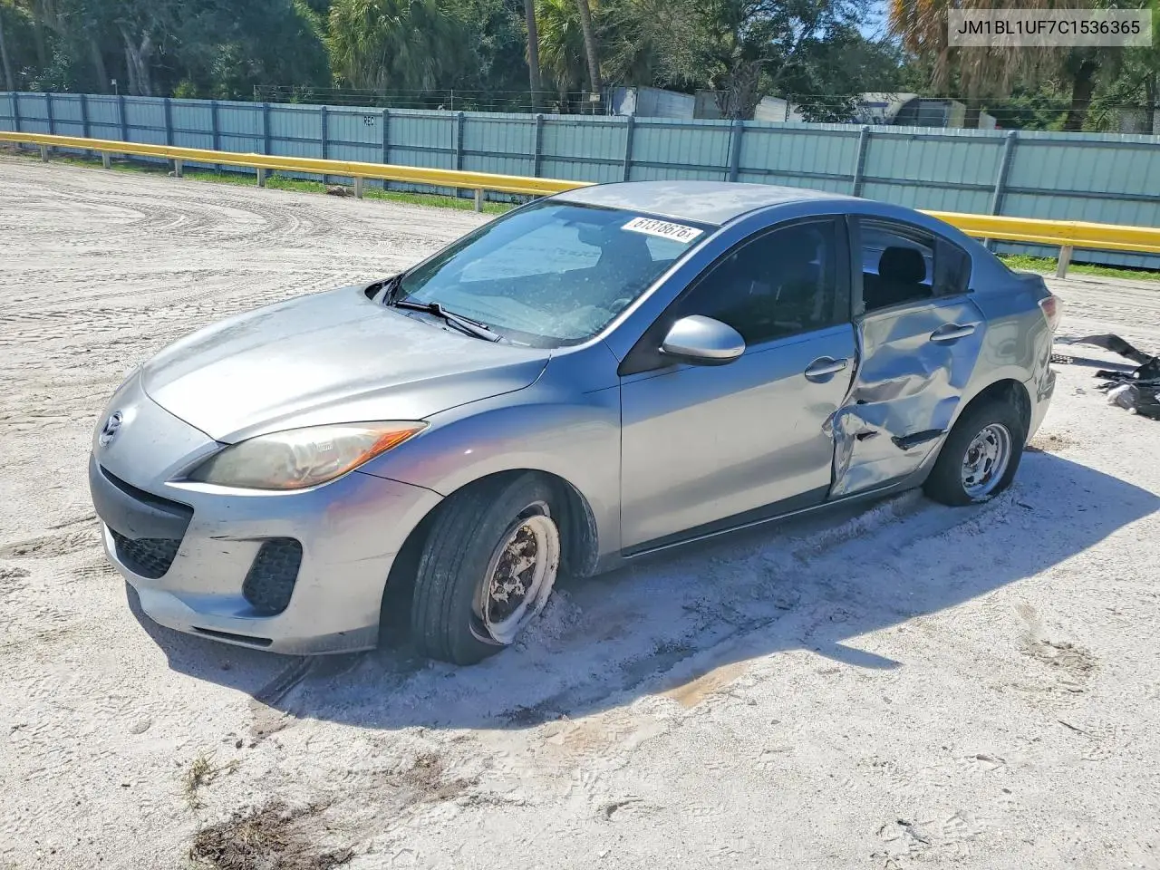 2012 Mazda 3 I VIN: JM1BL1UF7C1536365 Lot: 61318676