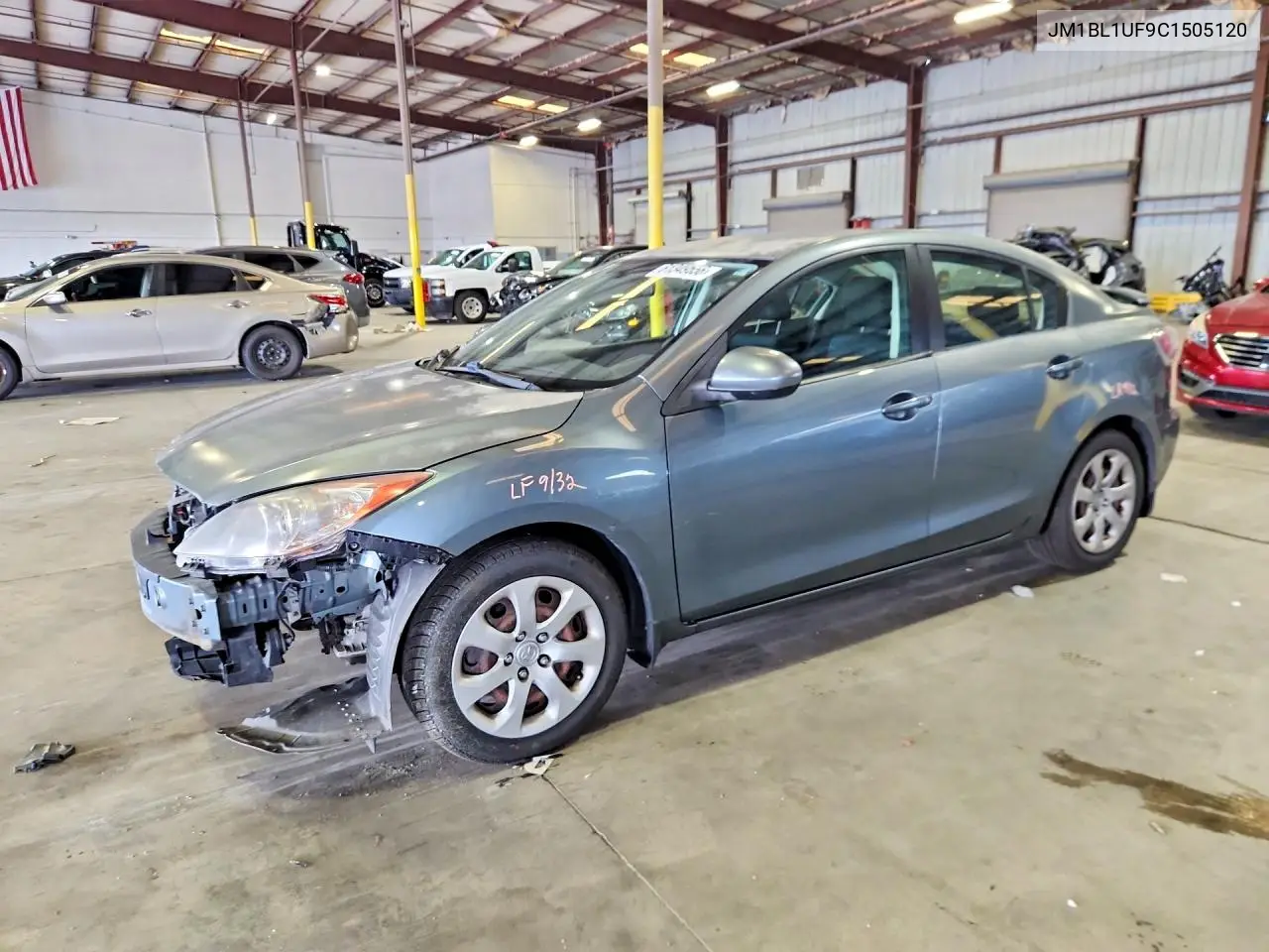 2012 Mazda 3 I VIN: JM1BL1UF9C1505120 Lot: 61349556