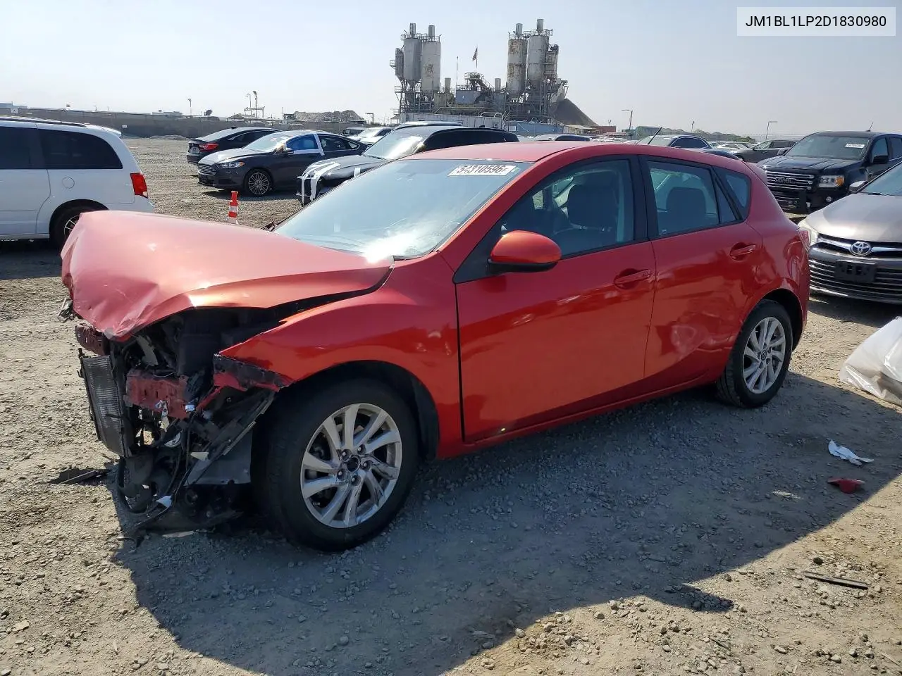 2013 Mazda 3 I VIN: JM1BL1LP2D1830980 Lot: 54310596