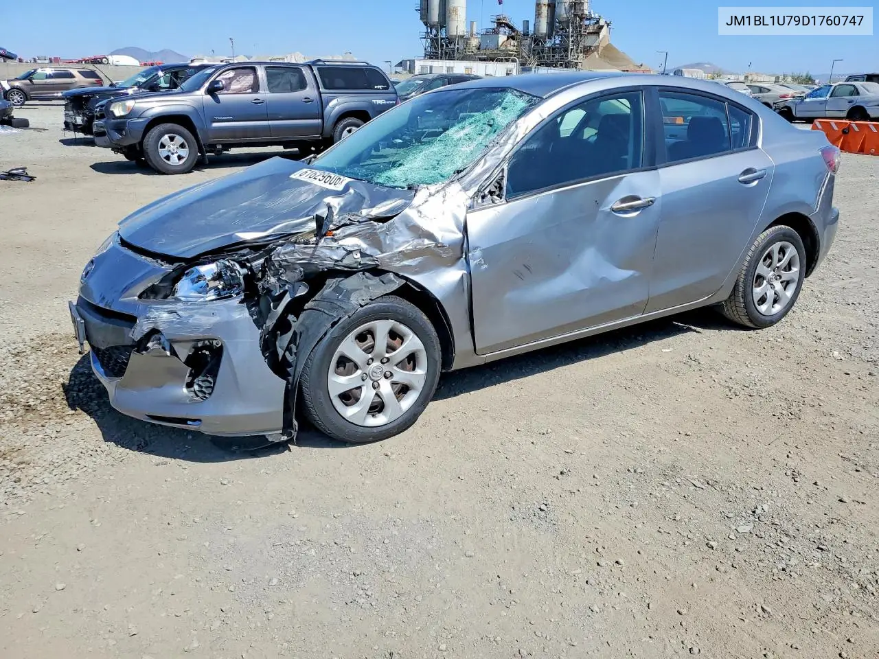 2013 Mazda 3 I VIN: JM1BL1U79D1760747 Lot: 61629606