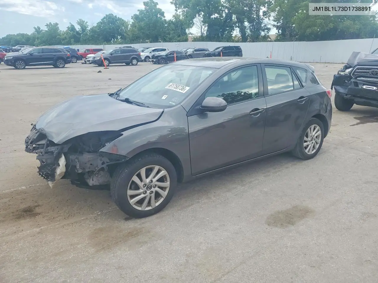 2013 Mazda 3 I VIN: JM1BL1L73D1738891 Lot: 61758736