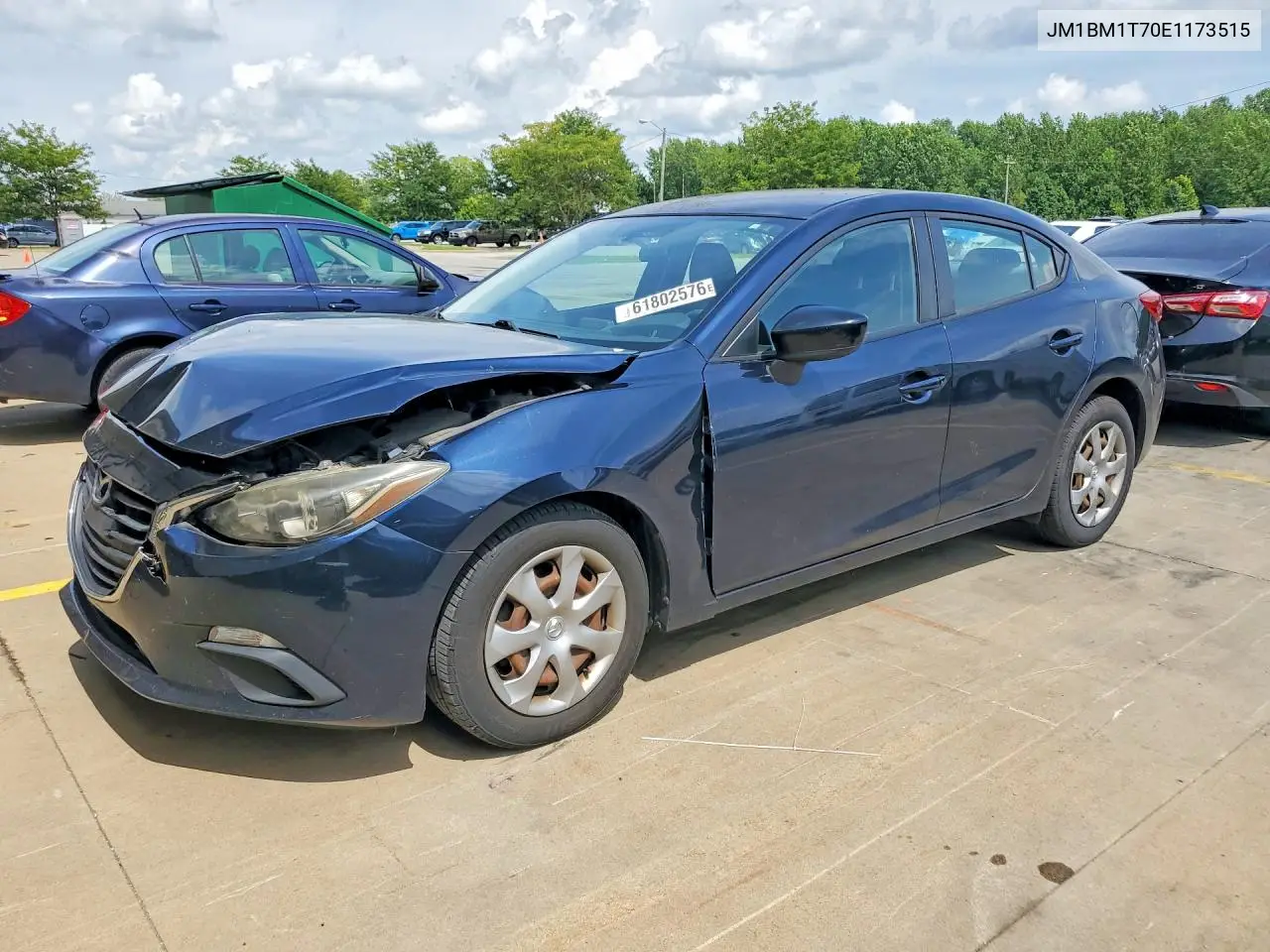 2014 Mazda 3 Sv VIN: JM1BM1T70E1173515 Lot: 61802576