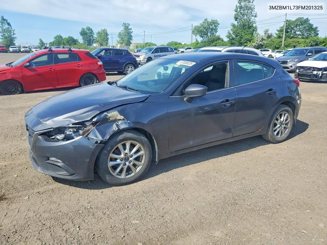 2015 Mazda 3 Touring VIN: 3MZBM1L73FM201325 Lot: 57388026