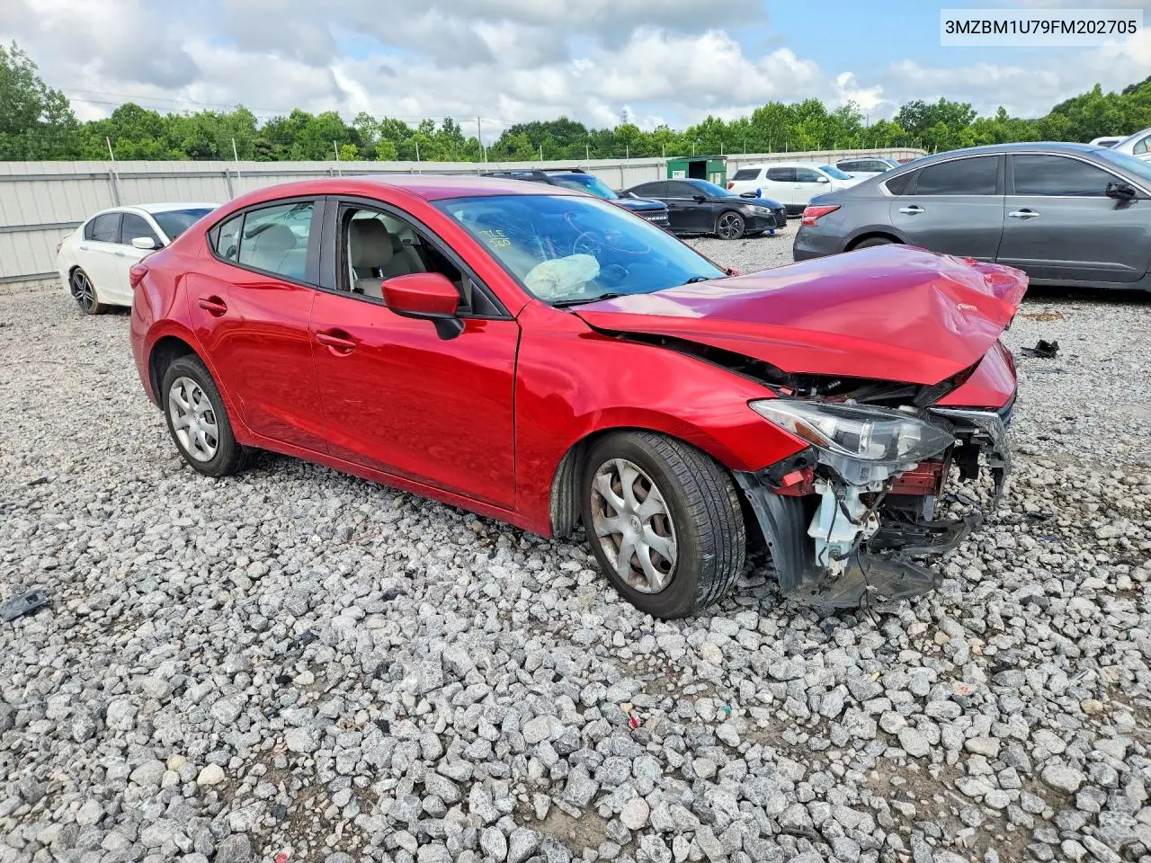 2015 Mazda 3 Sport VIN: 3MZBM1U79FM202705 Lot: 57847926
