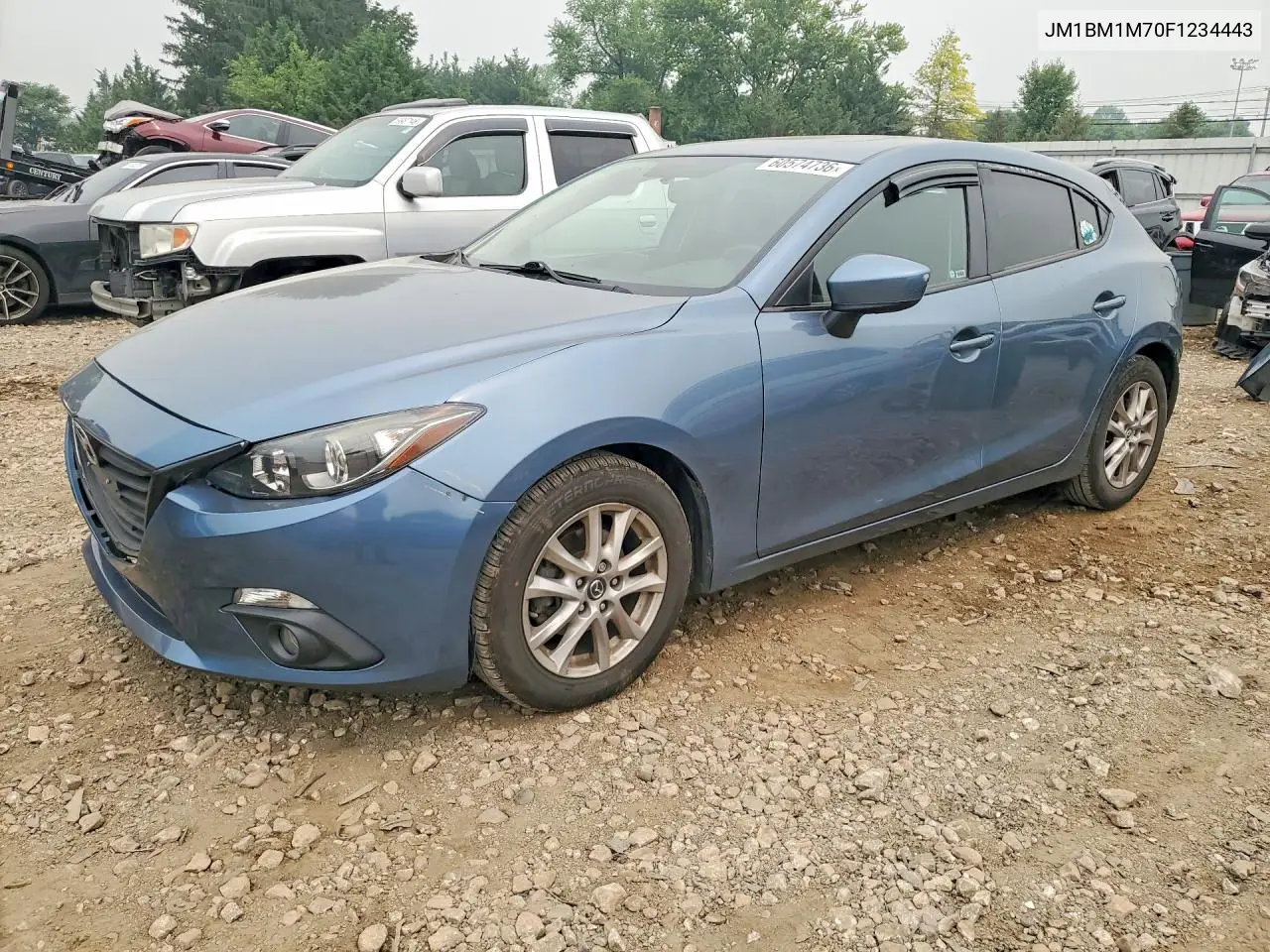 2015 Mazda 3 Grand Touring VIN: JM1BM1M70F1234443 Lot: 60574736