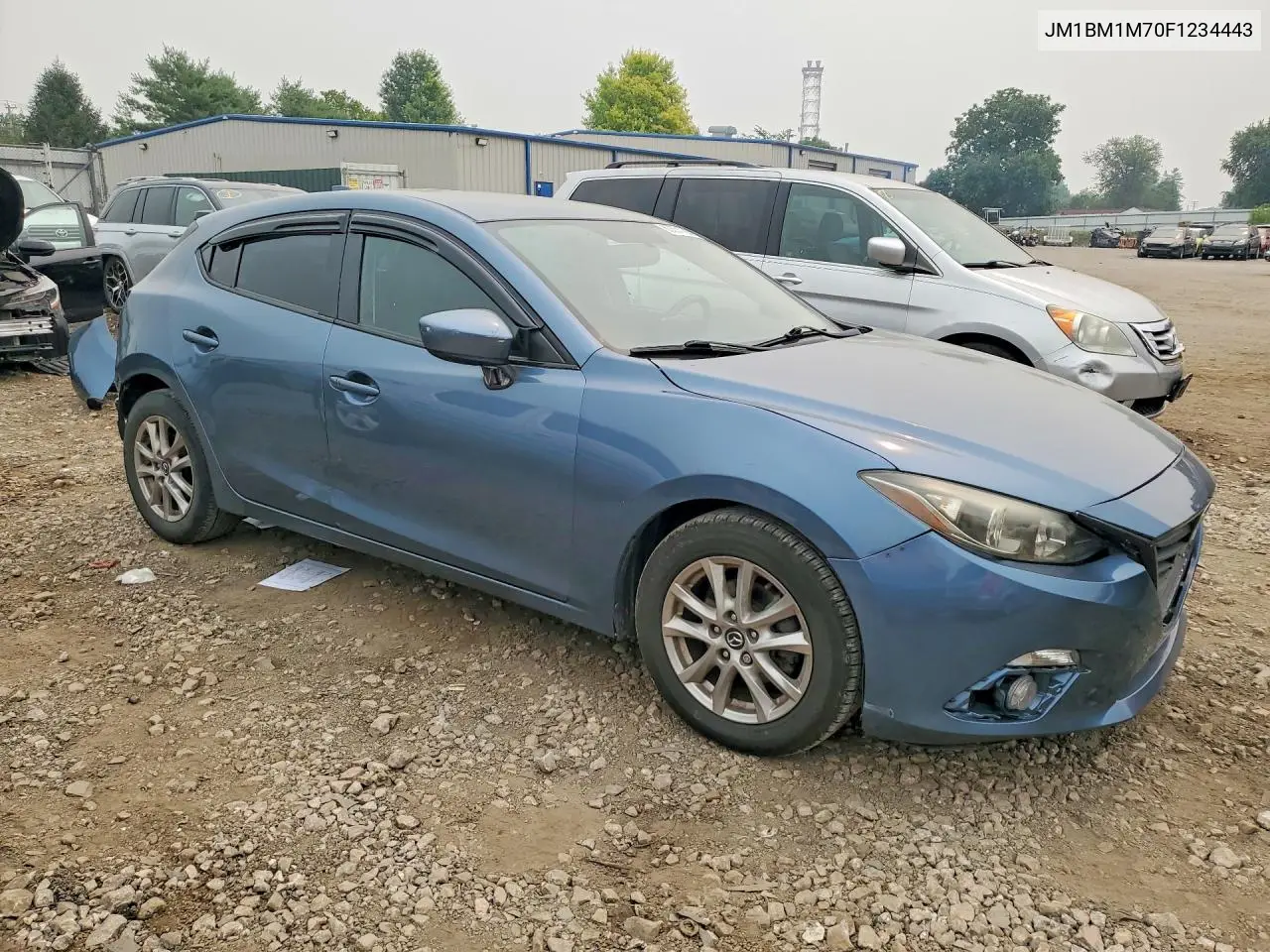 2015 Mazda 3 Grand Touring VIN: JM1BM1M70F1234443 Lot: 60574736