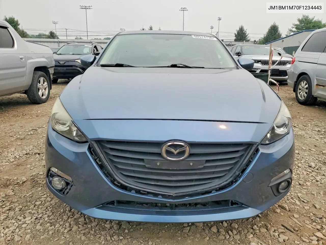 2015 Mazda 3 Grand Touring VIN: JM1BM1M70F1234443 Lot: 60574736