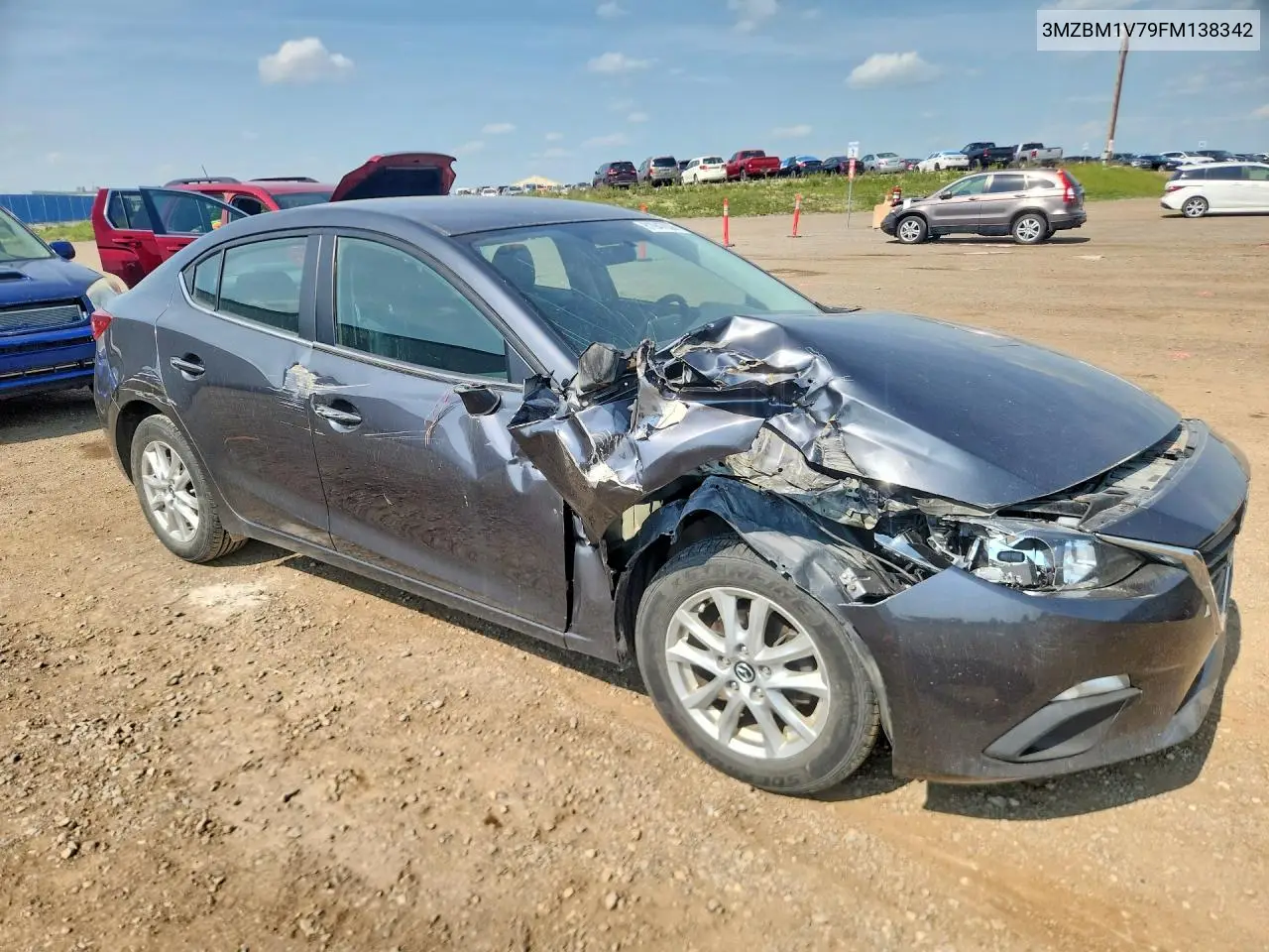 2015 Mazda 3 Touring VIN: 3MZBM1V79FM138342 Lot: 61947636
