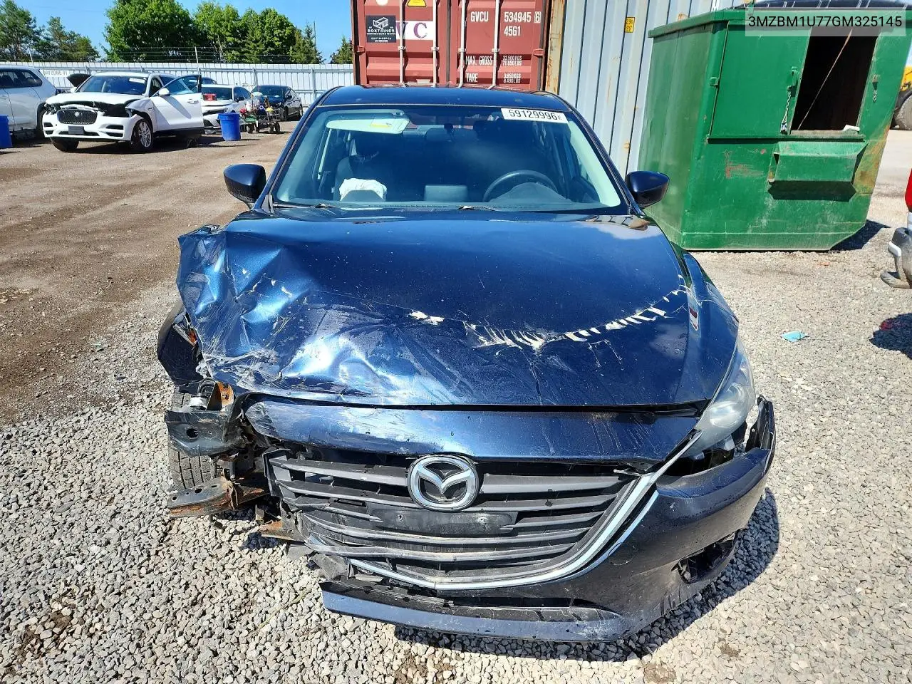 2016 Mazda 3 VIN: 3MZBM1U77GM325145 Lot: 59129996