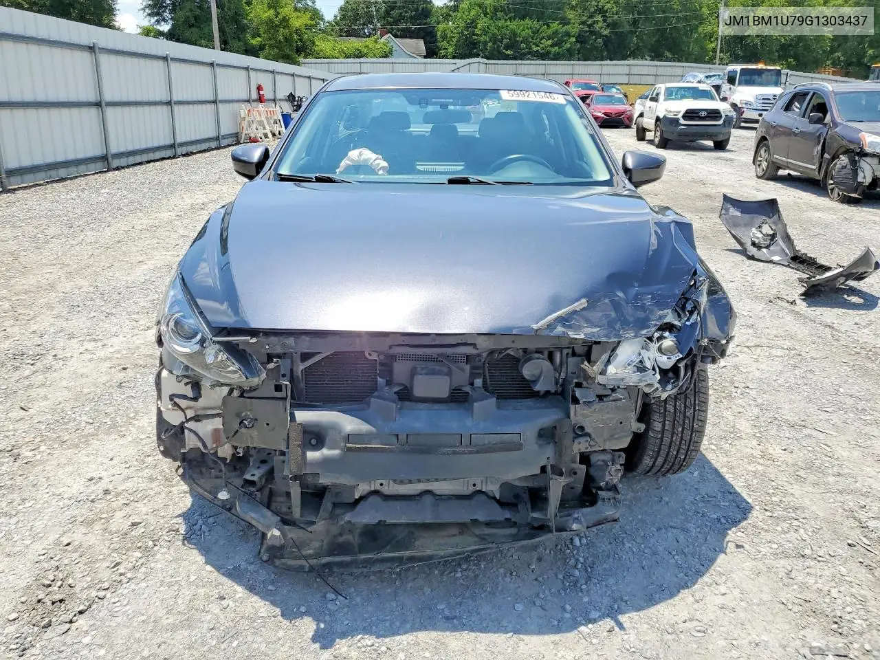 2016 Mazda 3 Sport VIN: JM1BM1U79G1303437 Lot: 59921546