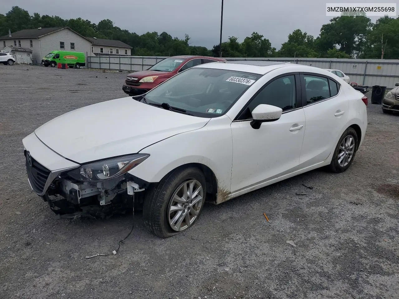 2016 Mazda 3 Grand Touring VIN: 3MZBM1X7XGM255698 Lot: 60330376