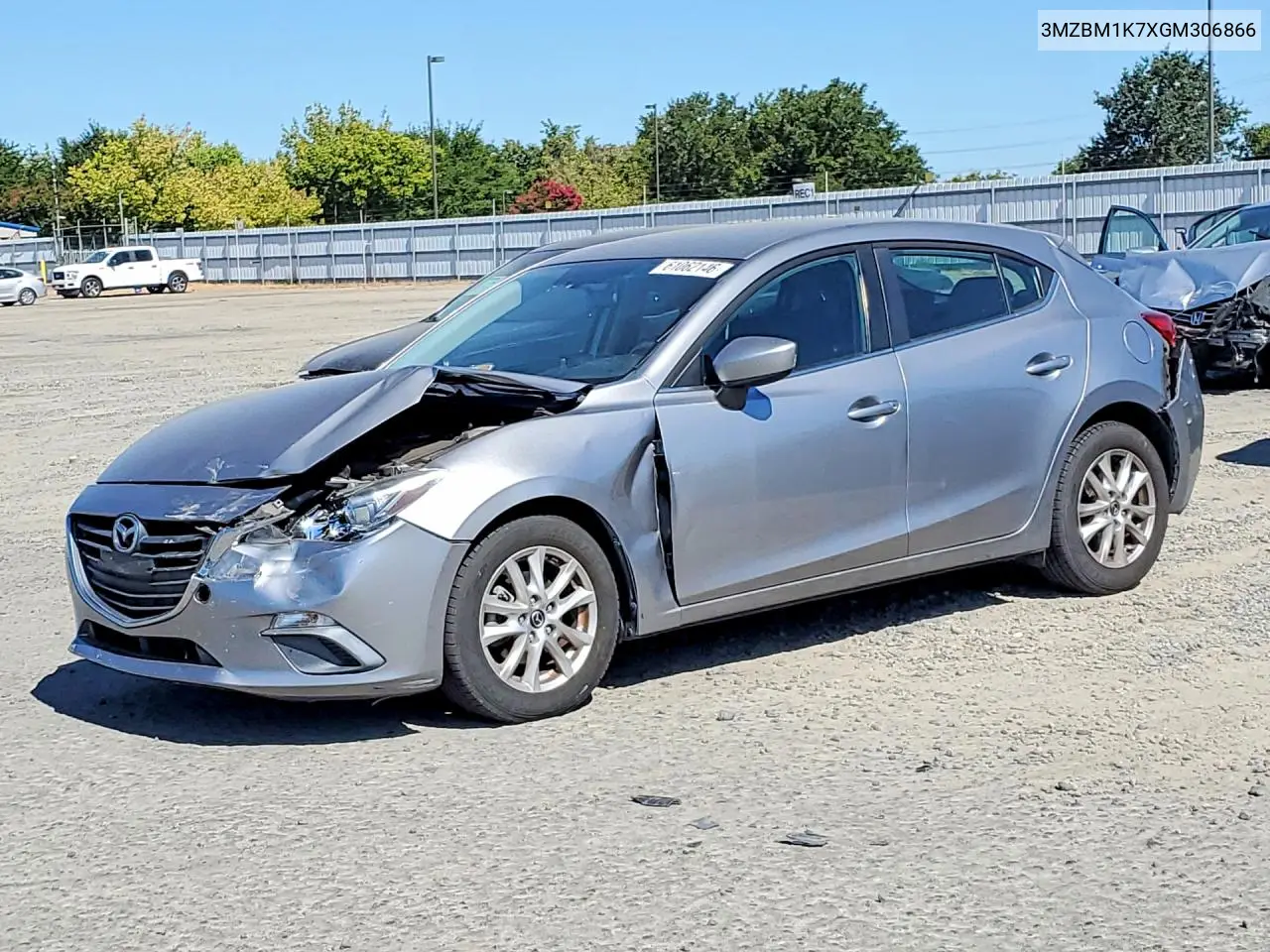 2016 Mazda 3 Sport VIN: 3MZBM1K7XGM306866 Lot: 61062146