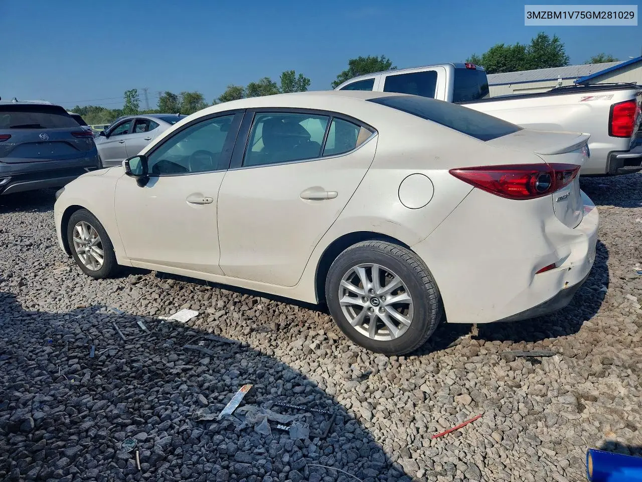 2016 Mazda 3 Touring VIN: 3MZBM1V75GM281029 Lot: 61503236
