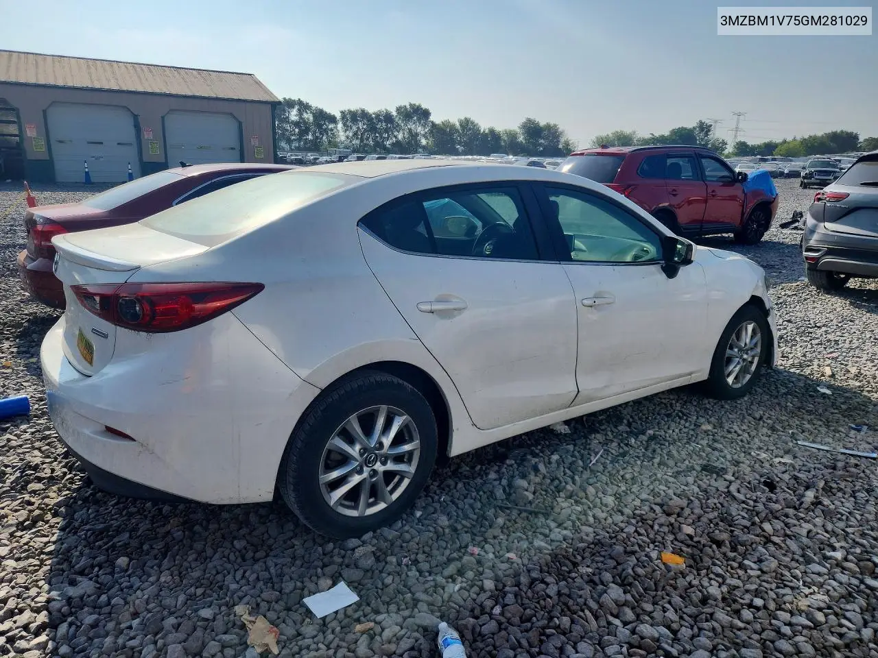 2016 Mazda 3 Touring VIN: 3MZBM1V75GM281029 Lot: 61503236