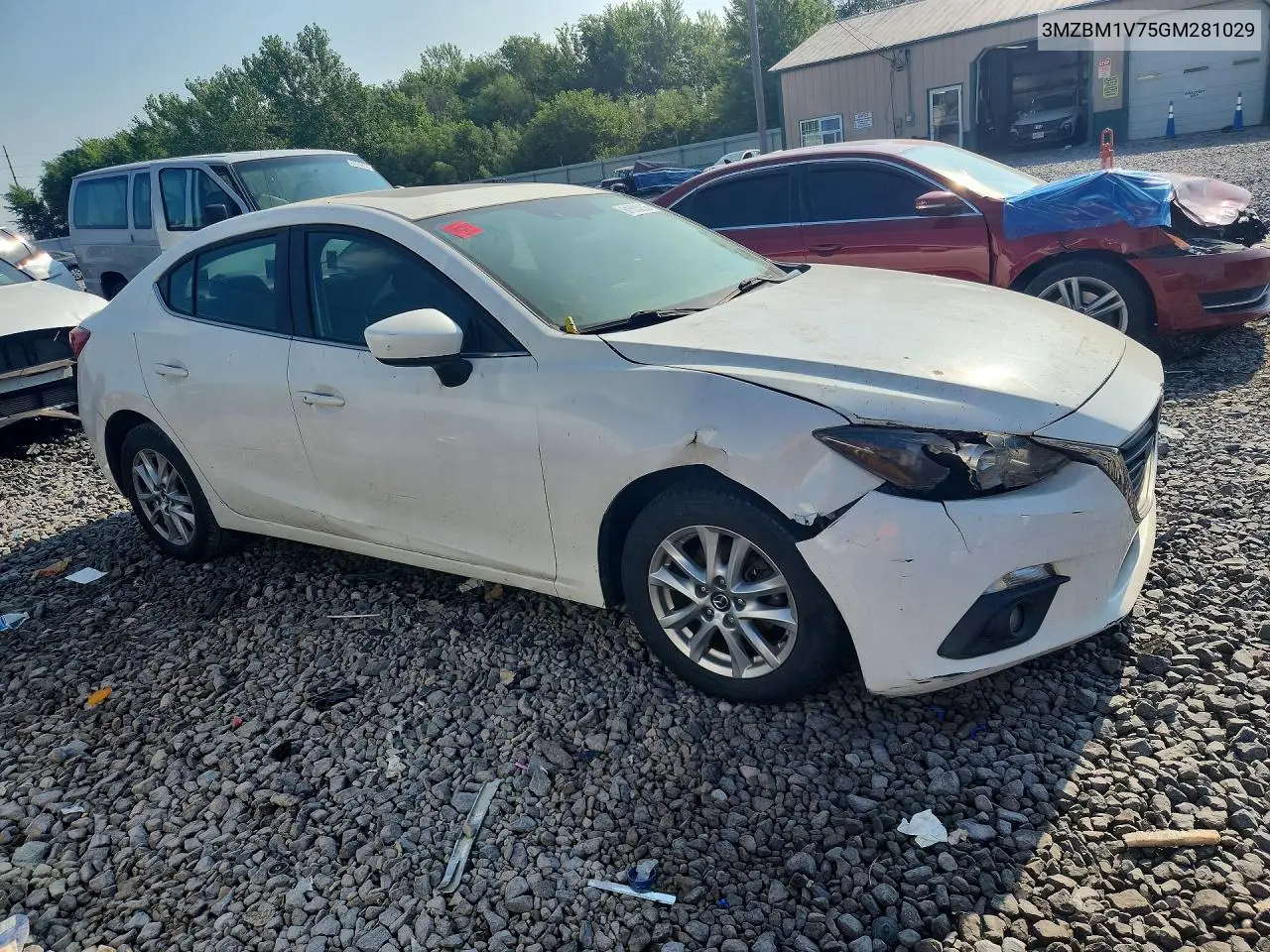 2016 Mazda 3 Touring VIN: 3MZBM1V75GM281029 Lot: 61503236