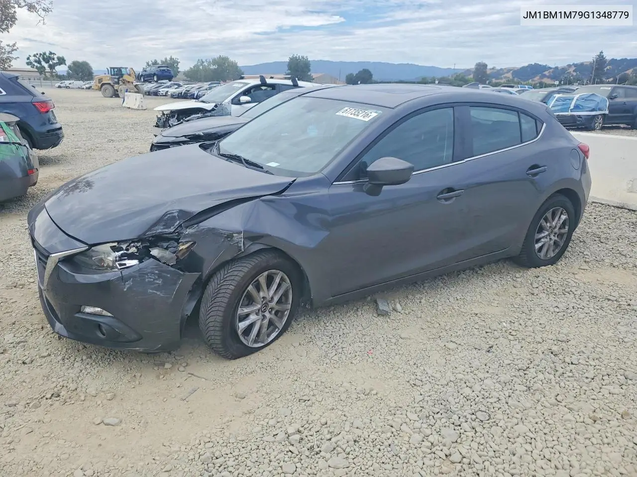 2016 Mazda 3 Touring VIN: JM1BM1M79G1348779 Lot: 61735216