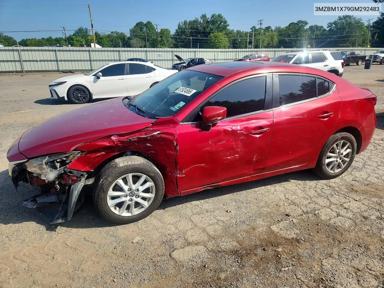 2016 Mazda 3 Grand Touring VIN: 3MZBM1X79GM292483 Lot: 61924866