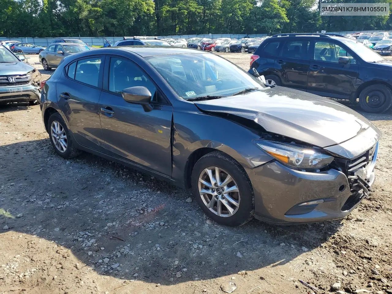 2017 Mazda 3 Sport VIN: 3MZBN1K78HM105501 Lot: 58493566