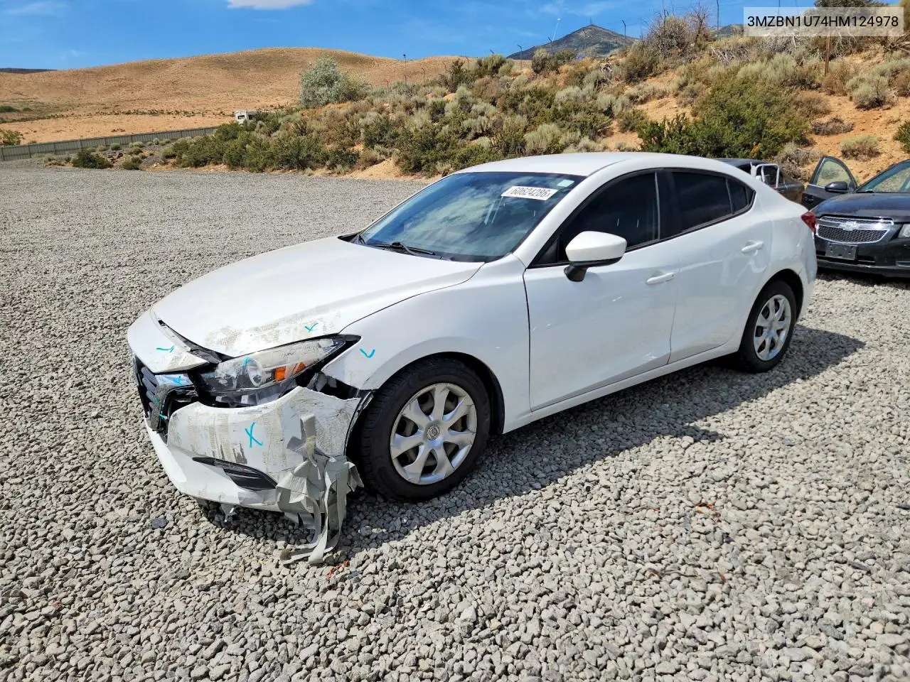 2017 Mazda 3 Sport VIN: 3MZBN1U74HM124978 Lot: 60624286
