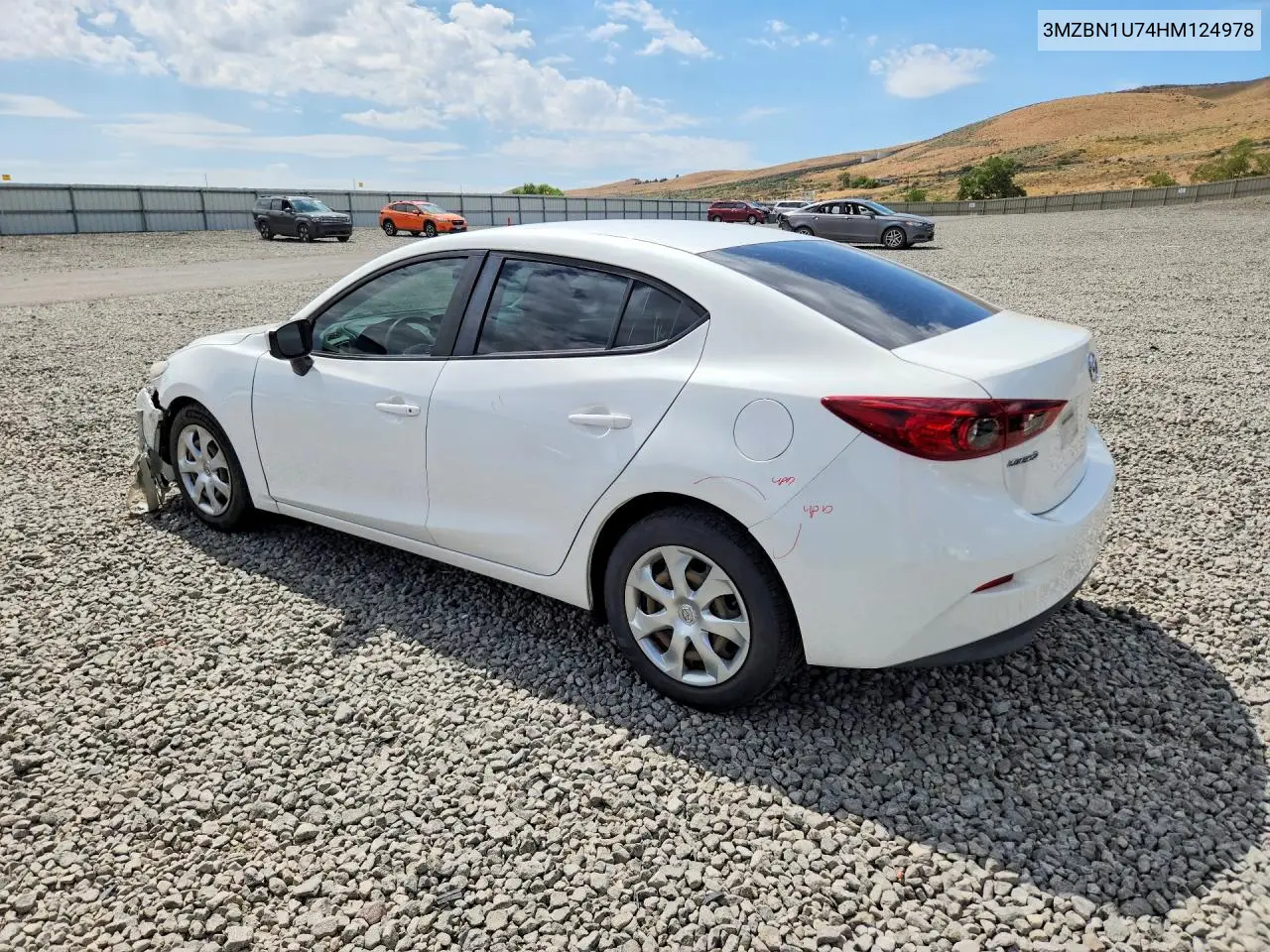 2017 Mazda 3 Sport VIN: 3MZBN1U74HM124978 Lot: 60624286