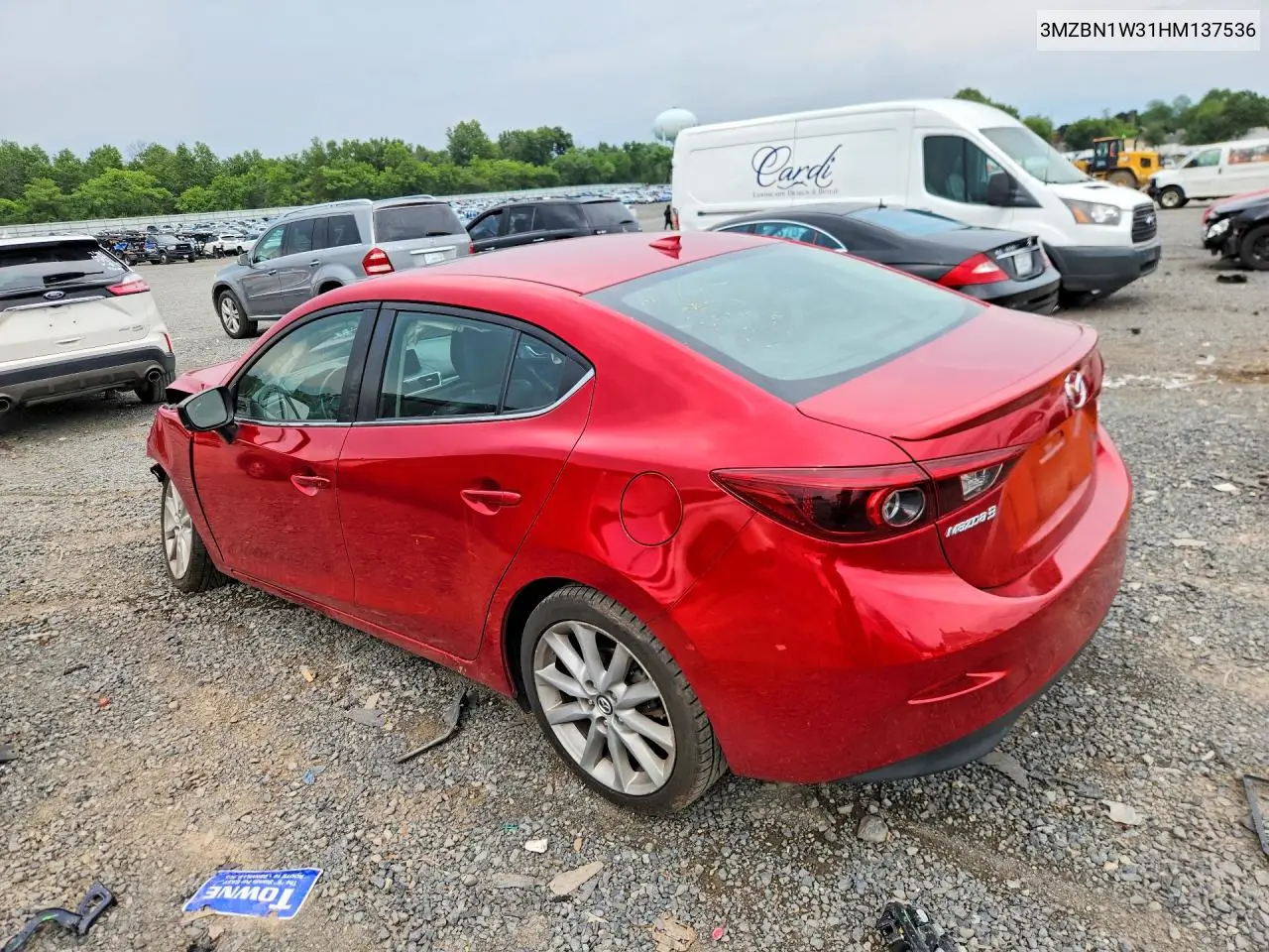 2017 Mazda 3 Grand Touring VIN: 3MZBN1W31HM137536 Lot: 61414626