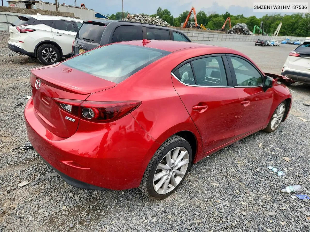 2017 Mazda 3 Grand Touring VIN: 3MZBN1W31HM137536 Lot: 61414626