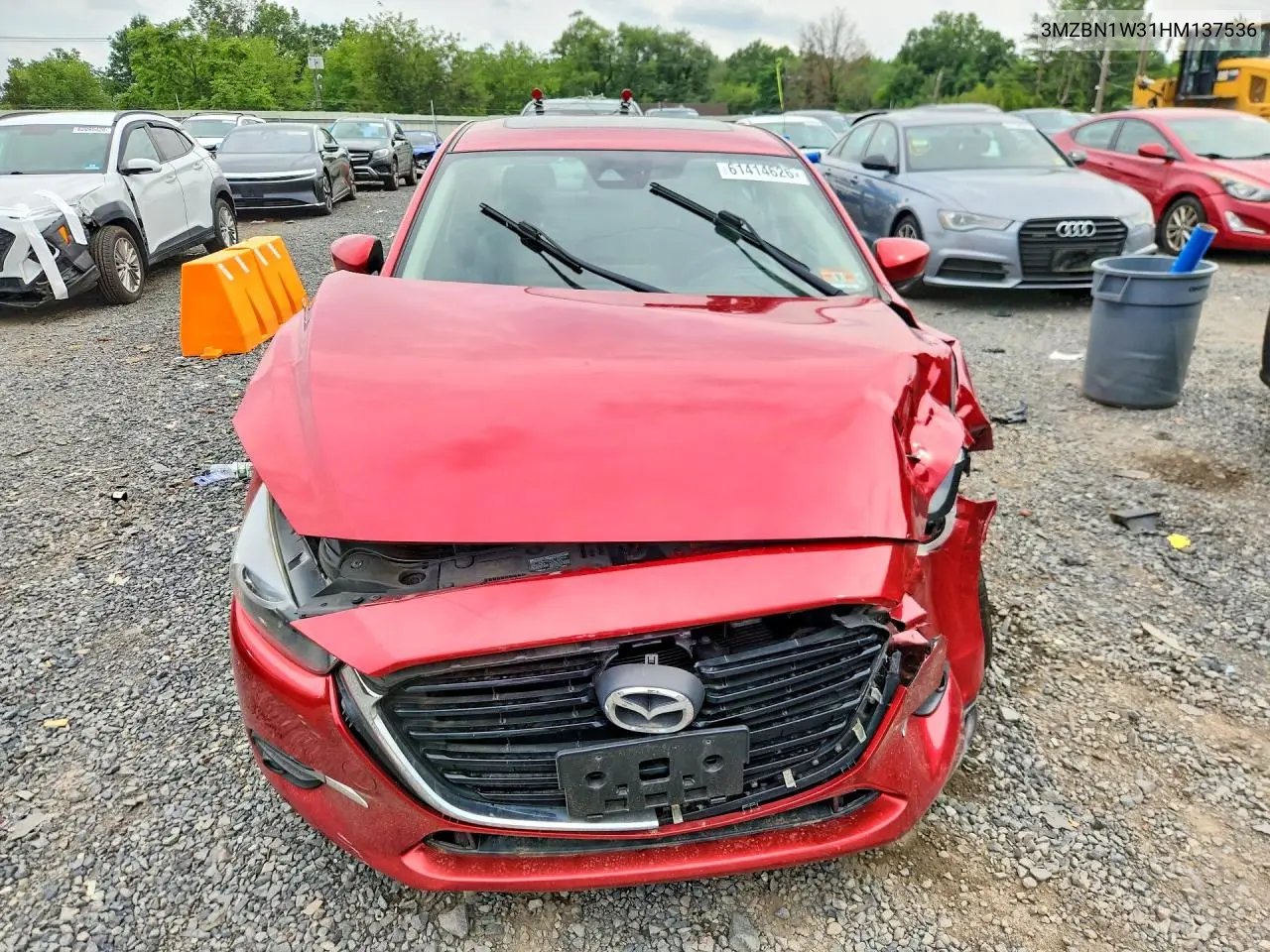 2017 Mazda 3 Grand Touring VIN: 3MZBN1W31HM137536 Lot: 61414626