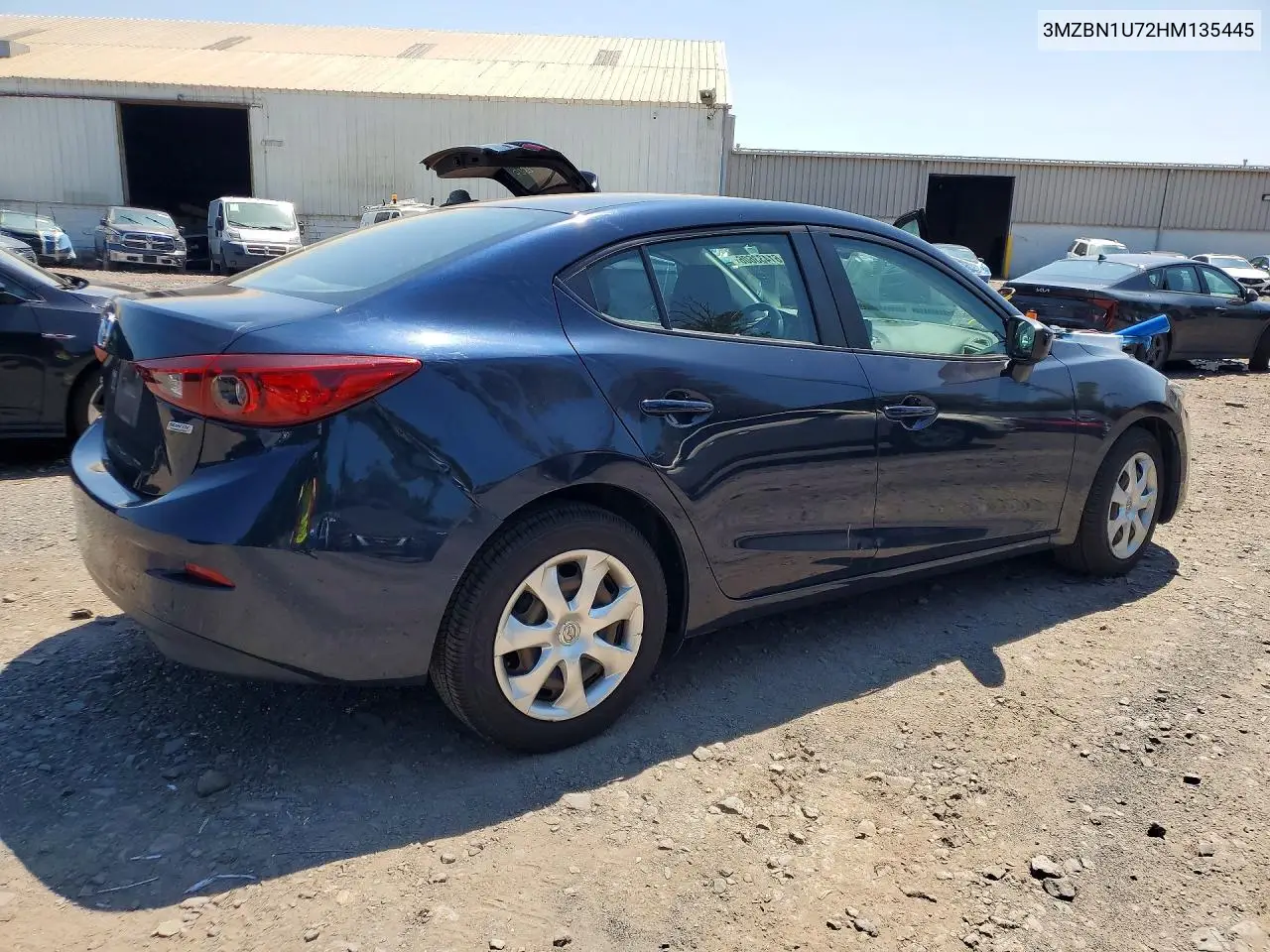 2017 Mazda 3 Sport VIN: 3MZBN1U72HM135445 Lot: 61433606