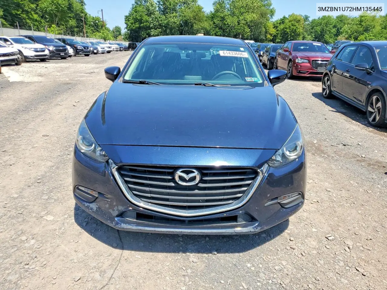2017 Mazda 3 Sport VIN: 3MZBN1U72HM135445 Lot: 61433606