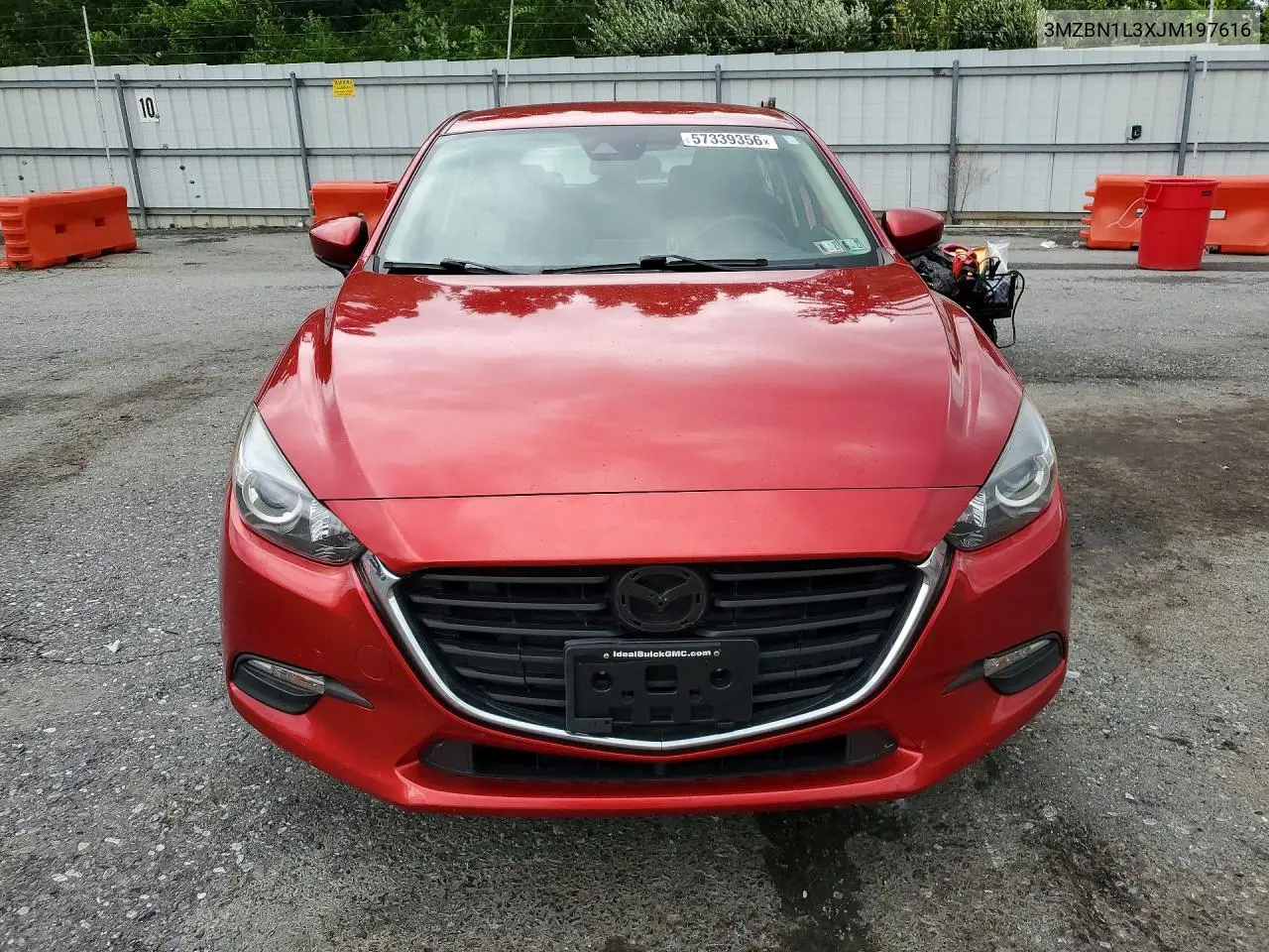 2018 Mazda 3 Touring VIN: 3MZBN1L3XJM197616 Lot: 57339356