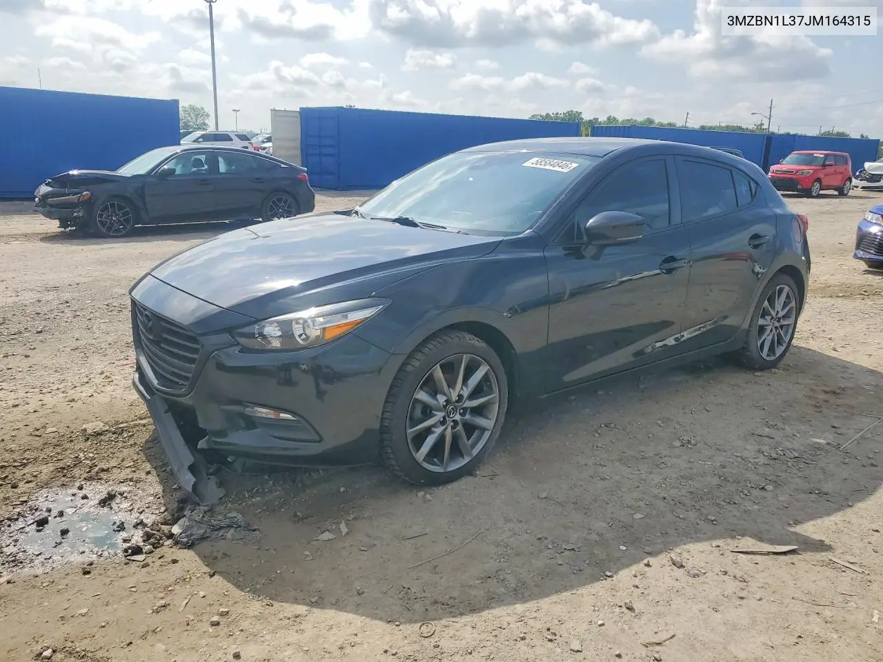 2018 Mazda 3 Touring VIN: 3MZBN1L37JM164315 Lot: 58584846