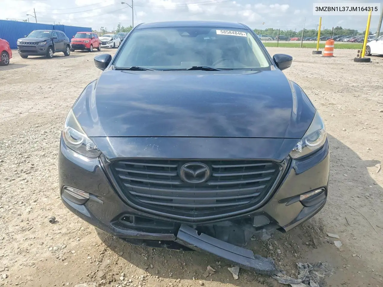 2018 Mazda 3 Touring VIN: 3MZBN1L37JM164315 Lot: 58584846