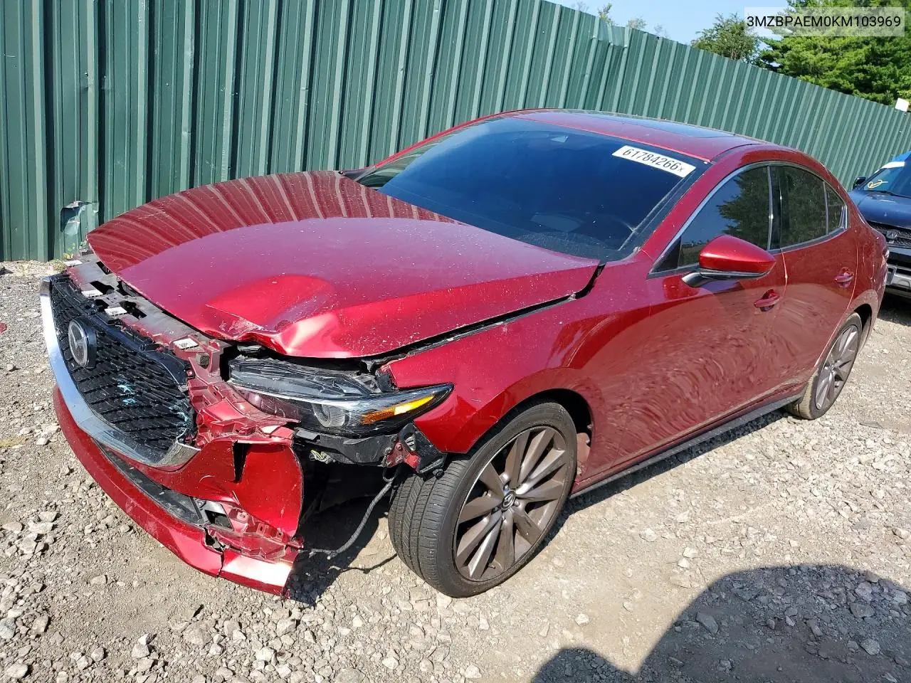 2019 Mazda 3 Premium VIN: 3MZBPAEM0KM103969 Lot: 61784266