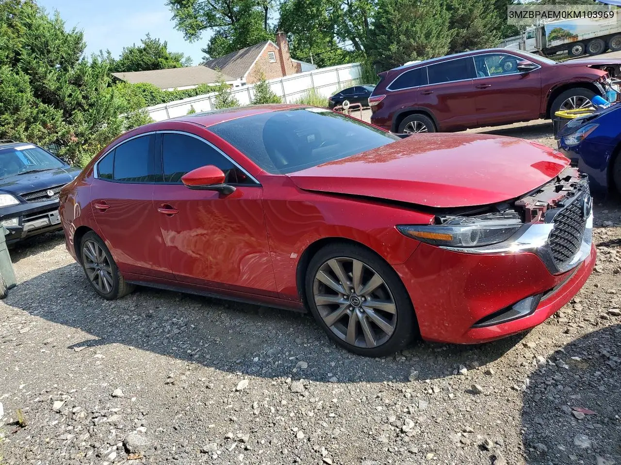 2019 Mazda 3 Premium VIN: 3MZBPAEM0KM103969 Lot: 61784266