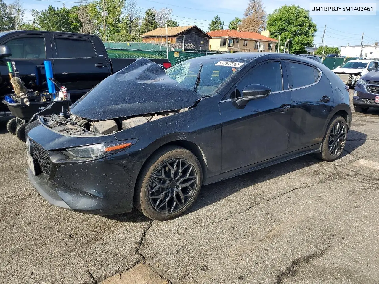 2021 Mazda 3 VIN: JM1BPBJY5M1403461 Lot: 57404796