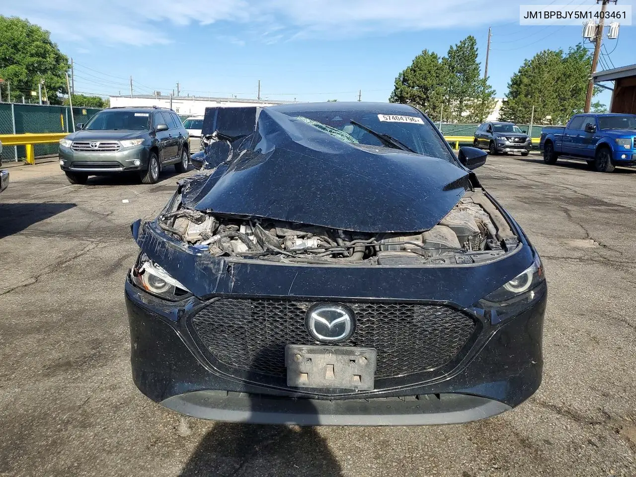 2021 Mazda 3 VIN: JM1BPBJY5M1403461 Lot: 57404796