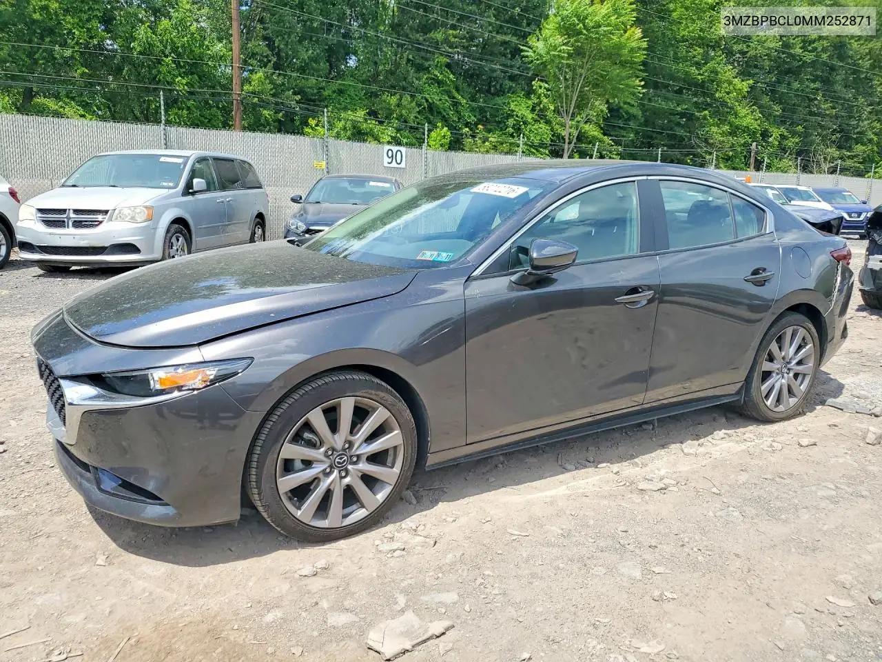 2021 Mazda 3 Preferred VIN: 3MZBPBCL0MM252871 Lot: 58212216