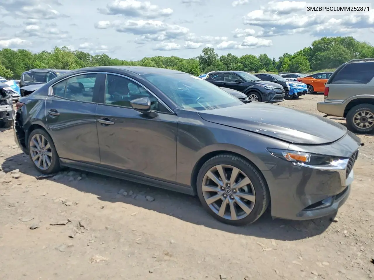 2021 Mazda 3 Preferred VIN: 3MZBPBCL0MM252871 Lot: 58212216
