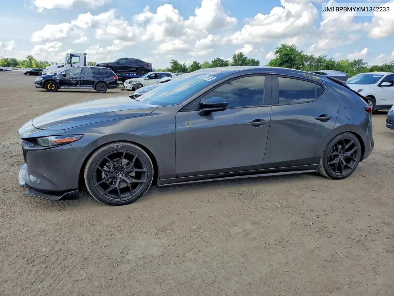 2021 Mazda 3 Premium VIN: JM1BPBMYXM1342233 Lot: 60135306
