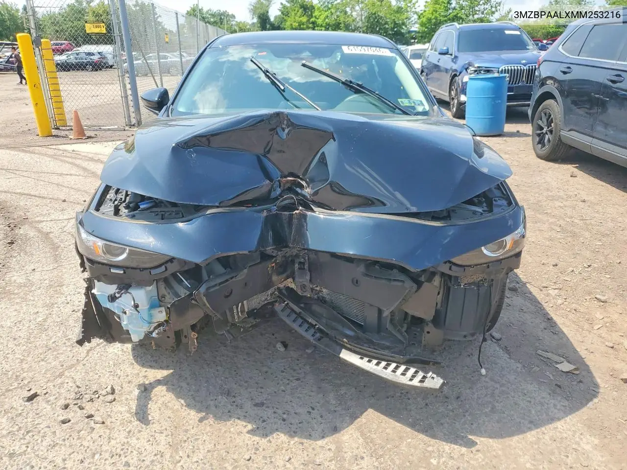 2021 Mazda 3 VIN: 3MZBPAALXMM253216 Lot: 61597046