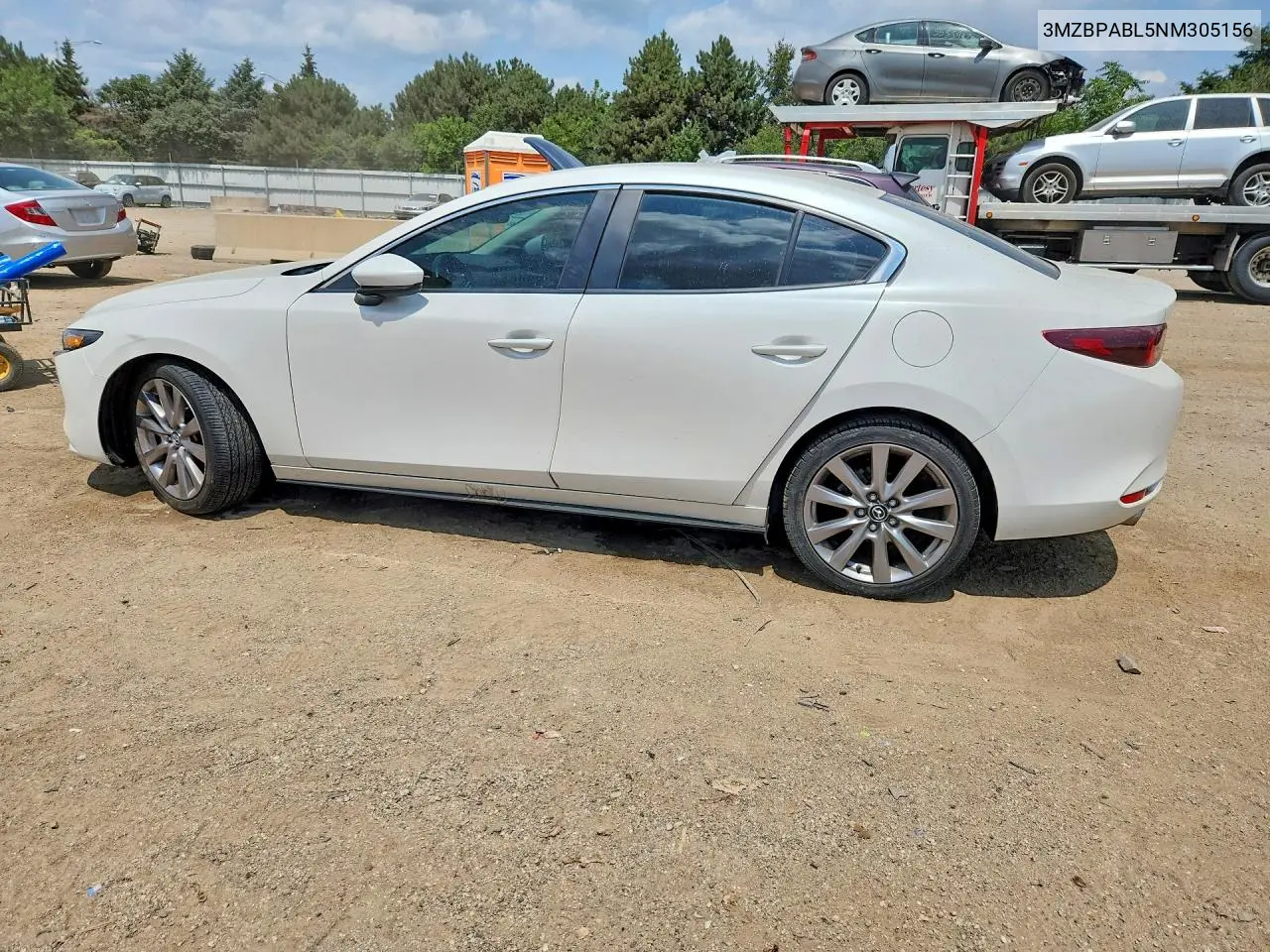 2022 Mazda 3 Select VIN: 3MZBPABL5NM305156 Lot: 61133646