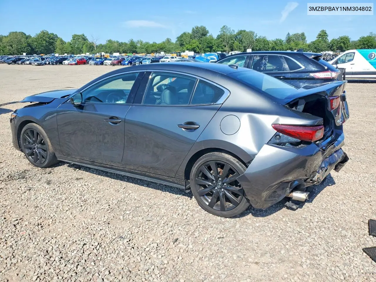 2022 Mazda 3 VIN: 3MZBPBAY1NM304802 Lot: 61854876