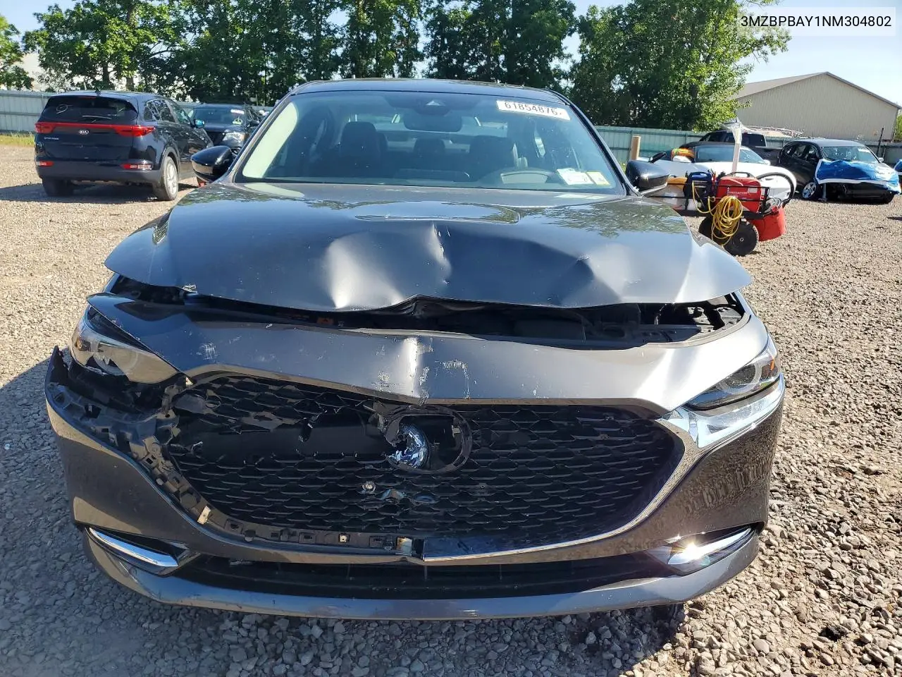 2022 Mazda 3 VIN: 3MZBPBAY1NM304802 Lot: 61854876