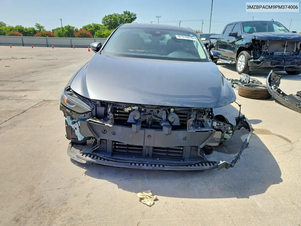 2023 Mazda 3 Preferred VIN: 3MZBPACM9PM374006 Lot: 61616976