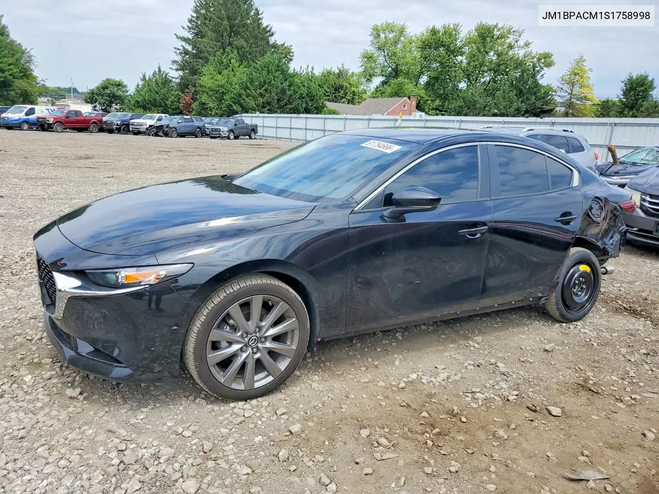 2025 Mazda 3 Preferred VIN: JM1BPACM1S1758998 Lot: 61754666