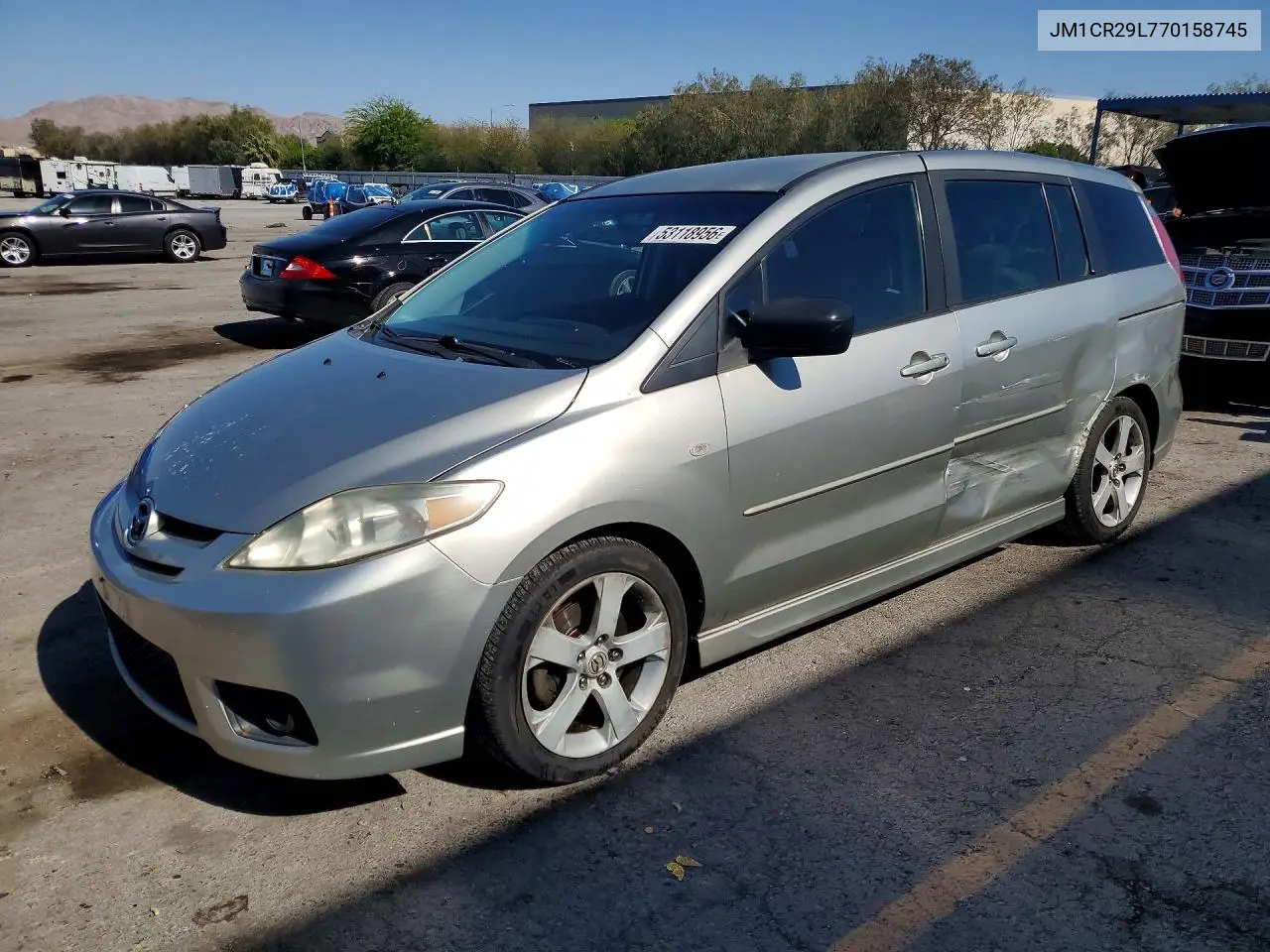 2007 Mazda 5 VIN: JM1CR29L770158745 Lot: 53118956