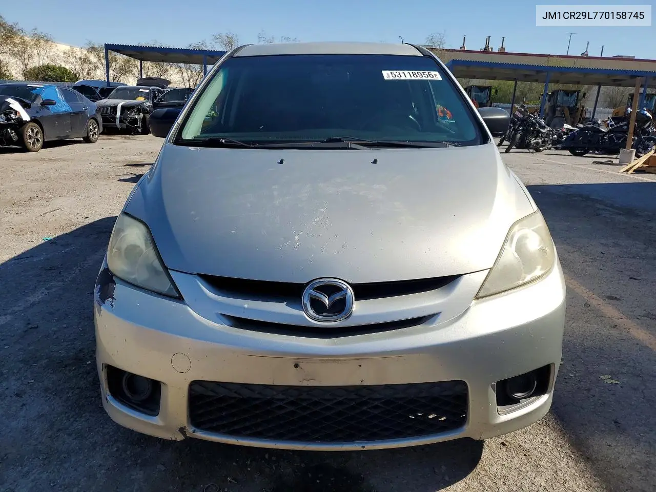 2007 Mazda 5 VIN: JM1CR29L770158745 Lot: 53118956