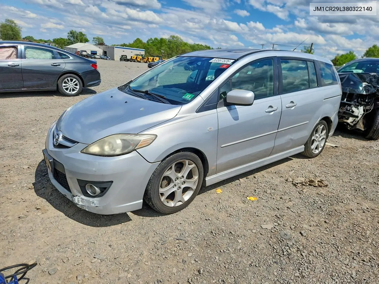 2008 Mazda 5 VIN: JM1CR29L380322140 Lot: 53567526